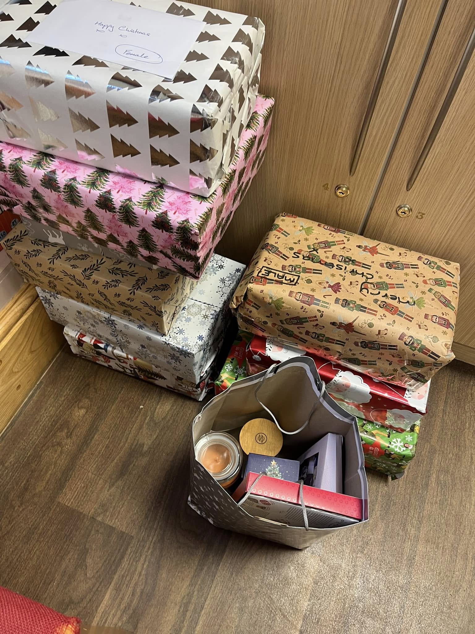 Donated packages and gifts